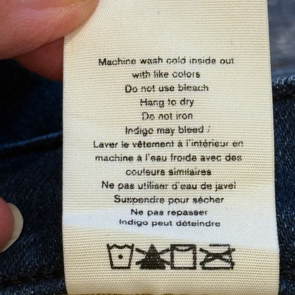 Rag & Bone Cate Mid Rise Ankle Skinny Jeans Women's Size 28 Blue Camo - Picture 8 of 16